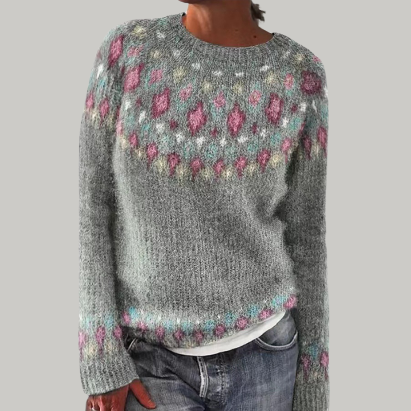 Mariola | Retro Scandinavian Knitted Sweater
