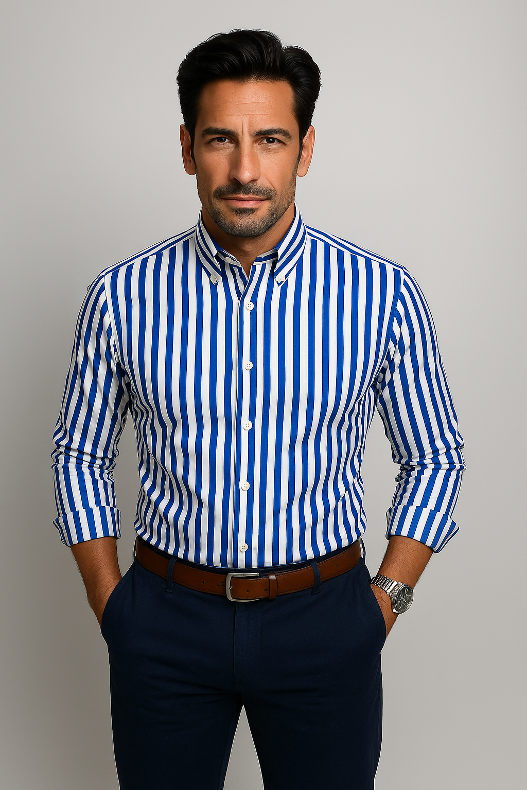 Brenzio - Summer Shirt with Stripes