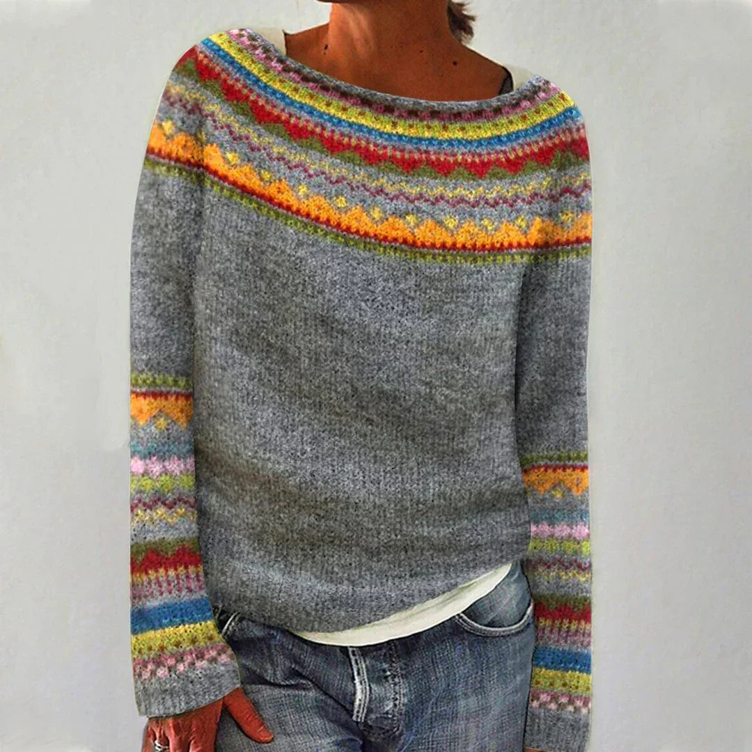 Agnieszka | Retro Scandinavian Knitted Sweater