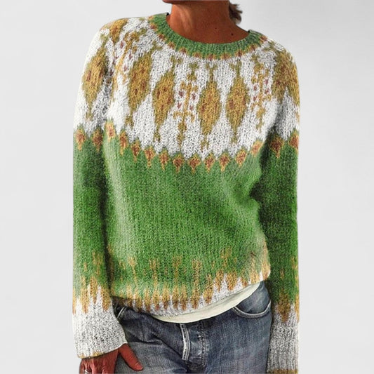 Jadwiga | Retro Scandinavian Knitted Sweater