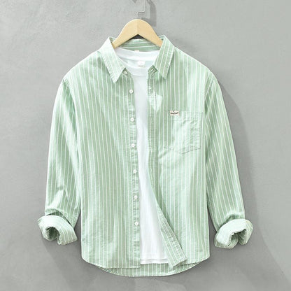 Jonas Striped Linen Shirt