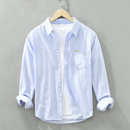 Jonas Striped Linen Shirt
