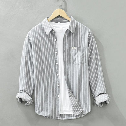 Jonas Striped Linen Shirt