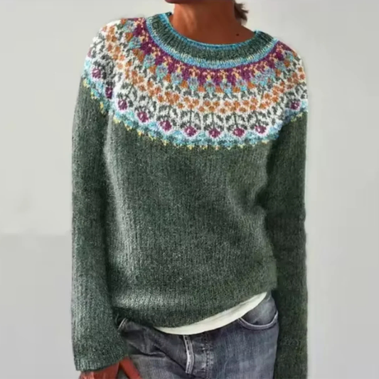 Elżbieta | Retro Scandinavian Knitted Sweater