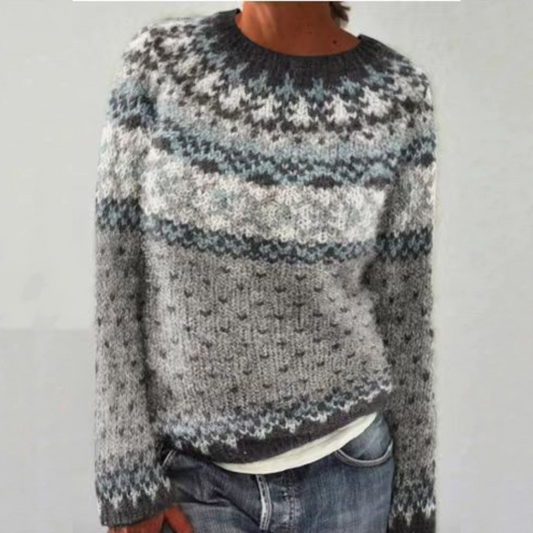 Jolanta | Retro Scandinavian Knitted Sweater