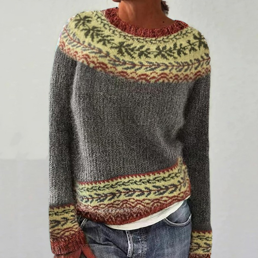 Justyna | Retro Scandinavian Knitted Sweater
