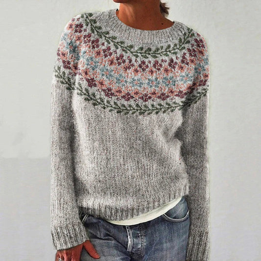 Renata | Retro Scandinavian Knitted Sweater