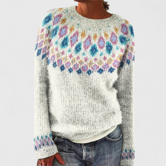 Ilona | Retro Scandinavian Knitted Sweater