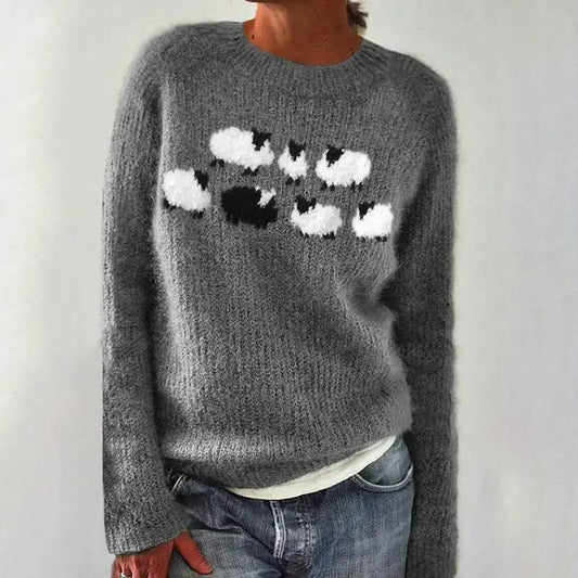 Lidia | Retro Scandinavian Knitted Sweater
