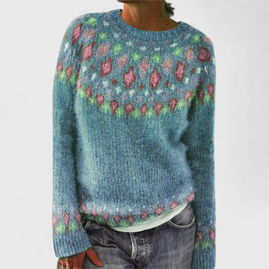 Elwira | Retro Scandinavian Knitted Sweater