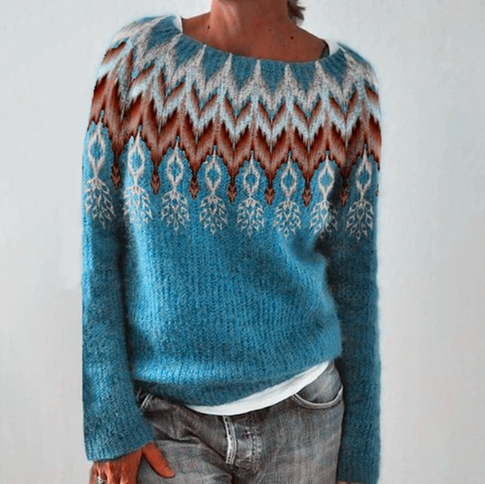 Zofia | Retro Scandinavian Knitted Sweater